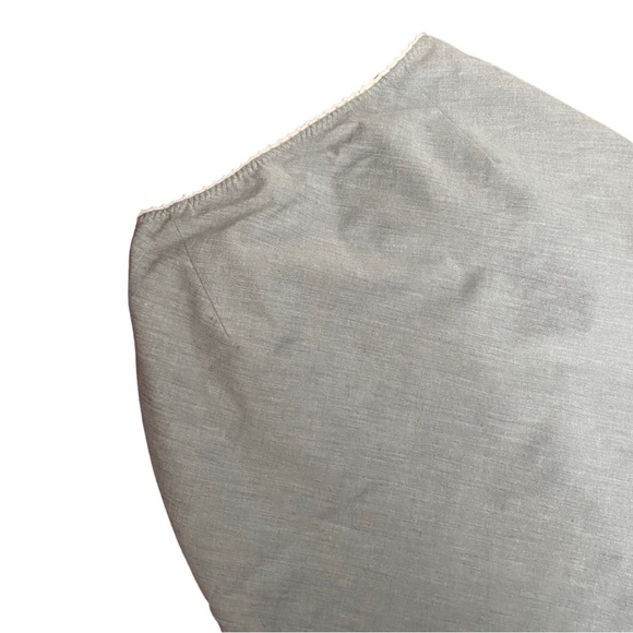 Miss K Gray A-line Skirt with Lace Trimming Size S - Picture 6 of 7